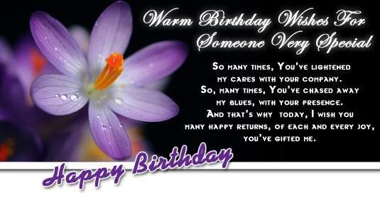 Warm Birthday Wishes For Someone Very Special-wb5414
