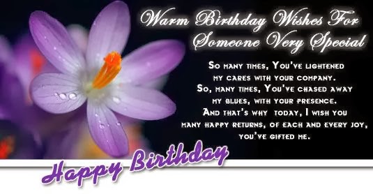 Warm Birthday Wishes For Someone very Special-wb3914