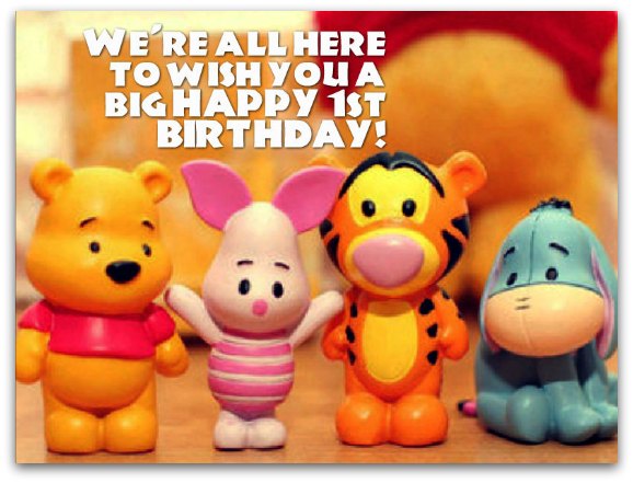 We All Are Here To Wish You Happy First Birthday-wb45