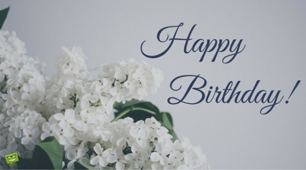 White Flowers On Birthday-wb4139