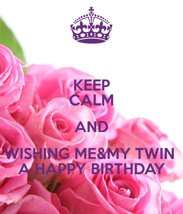 Wishing Me And My Twin A Happy Birthday-wb7228