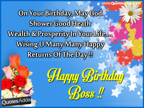 Wishing U Many Many Happy Returns Of The Day Boss-wb6110