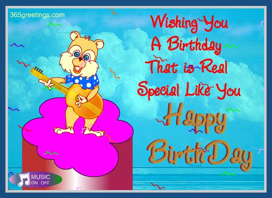 Wishing You A Birthday That Is Real Special Like You-wb0921