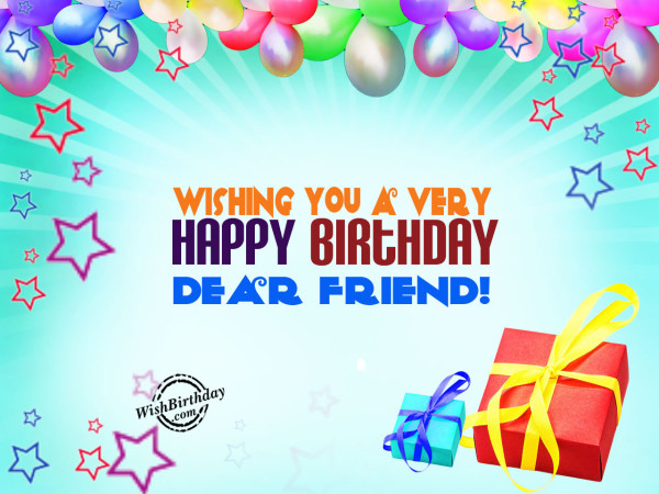 Wishing You A Very Happy Birthday Dear Friend-wb5338