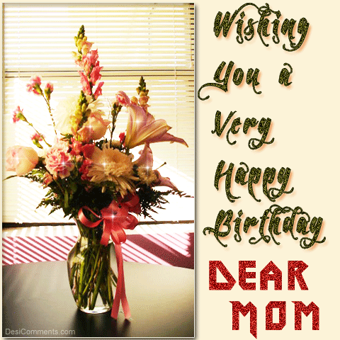 Wishing You A Very happy Birthday Dear Mom-wb076