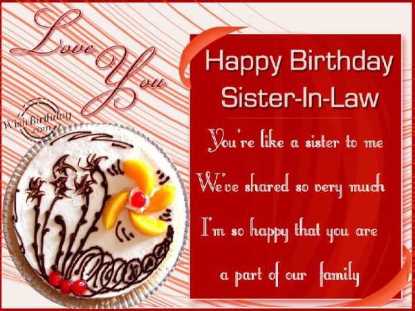 You Are Like A Sister To Me Happy Birthday-wb4934