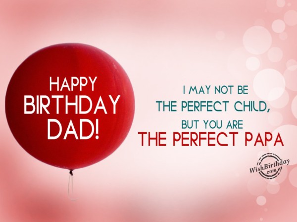 You Are The Perfect Papa Happy Birthday-wb5018