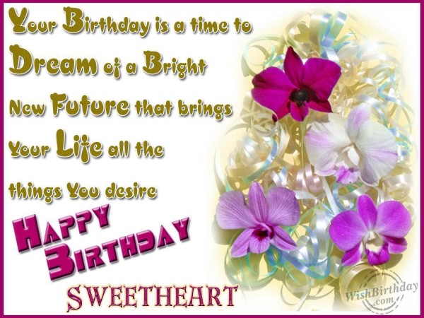 Your Birthday is A Time To Dream Of A Bright New Future-wb8009