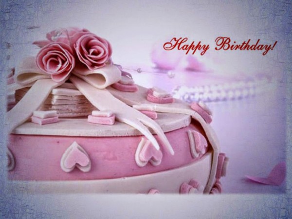 Happy Birthday With Beautiful Cake