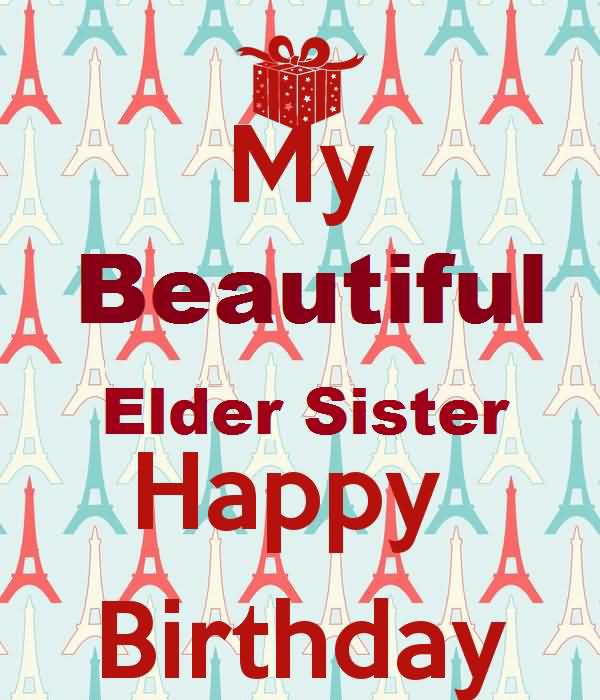 Beautiful Elder Sister - Happy Birthday-wb0140195