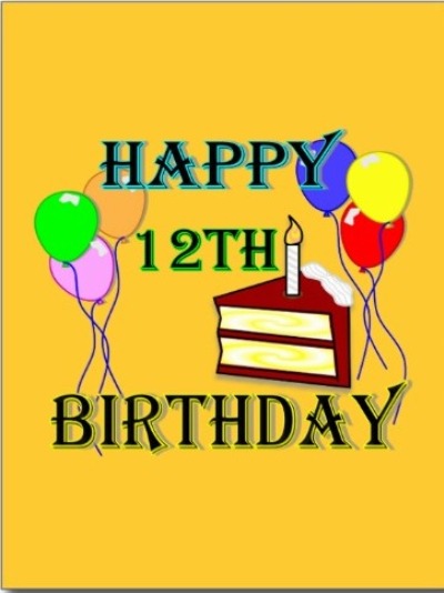 Celebrate Twelfth Birthday-wb078008