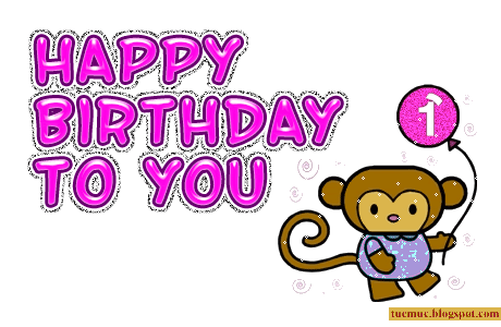 Happy Birthday - Glittering Monkey !-wb0140441