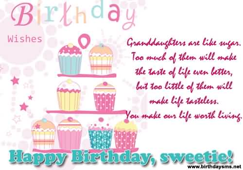 Granddaughter Are Like A Sugar - Happy Birthday-wb0140500