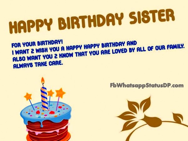 Happy Birthday My Sister'-wb0140772