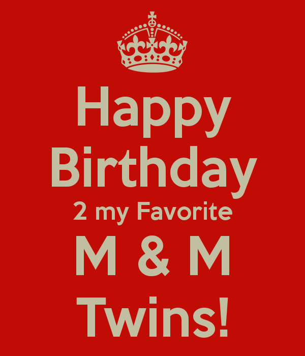 Happy Birthday To My Favourite Twin-wb0140843