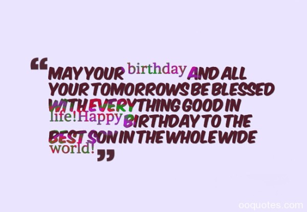 Happy Birthday To My Son-wb0140534