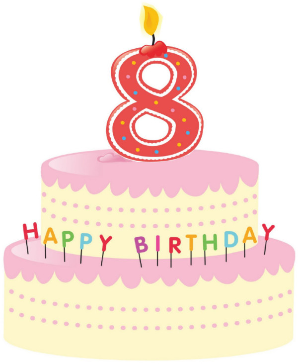 Happy Eighth Birthday Cake-wb078034