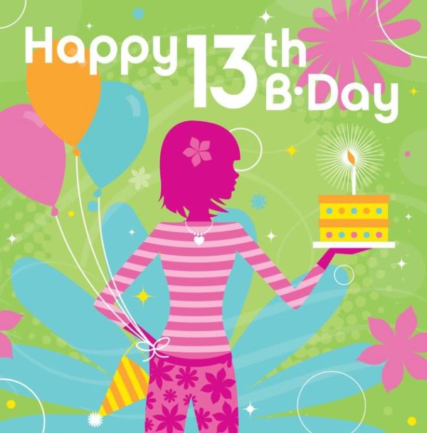 Happy Thirteenth  Birthday Image-wb9847