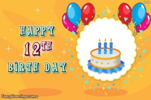 Happy Twelfth Birthday  - Photo-wb078079