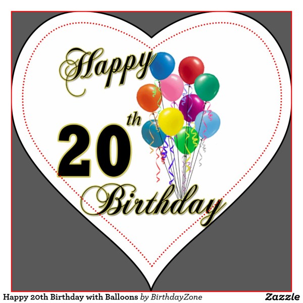 Happy Twentieth Birthday - Photo-wb078088