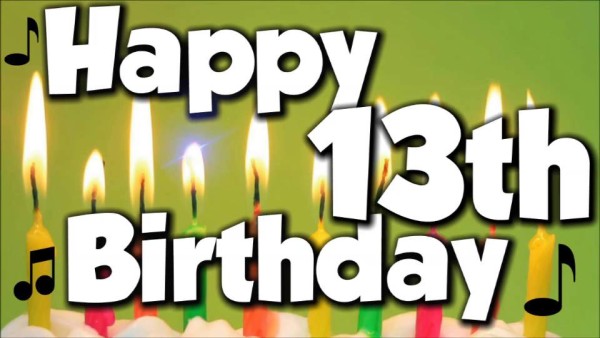 Image Of Thirteenth Happy Birthday-wb9855