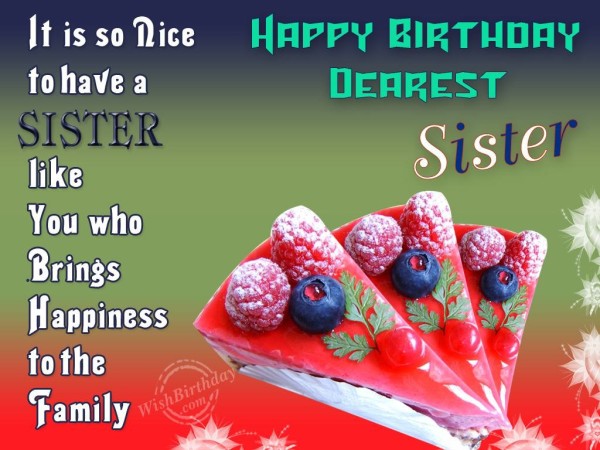 It Is So Nice Sister - Happy Birthday-wb0141232
