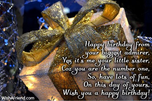 Little Sister - Happy Birthday-wb0141342