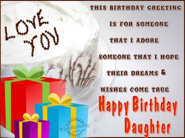 Love You Daughter - Happy Birthday-wb0141356
