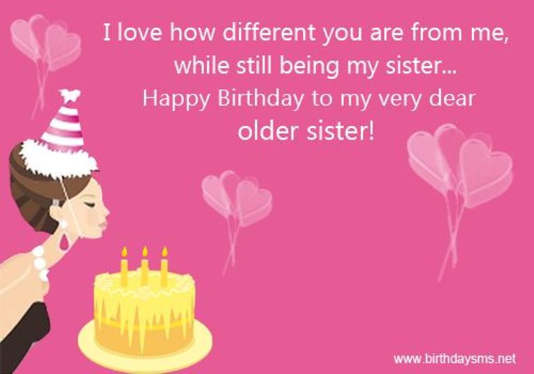 My Dear Older Sister – Happy Birthday