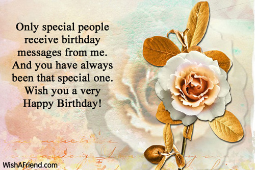 Only Special People recieve Birthday-wb0141586