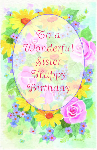 To A Wonderful  Sister Happy Birthday-wb0141848
