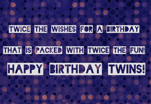 Twice The Wishes For  A Birthday-wb0141886