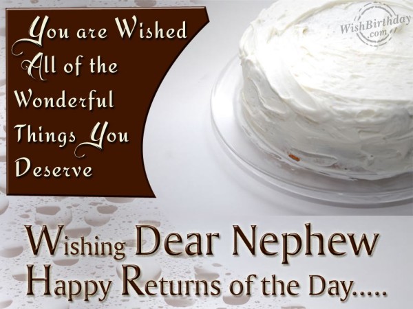 Wishing Dear Nephew Happy Birthday-wb0141963