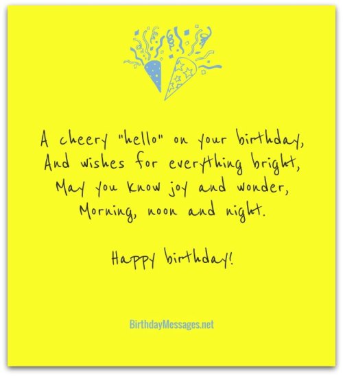 A Cheery Hello On Your Birthday-wb0160004