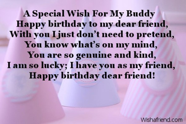 A Special Wish For My Buddy-wb16012