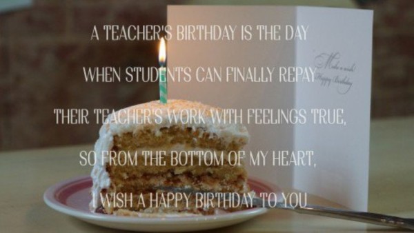 A Teacher Birthday Is A Day-wb16001