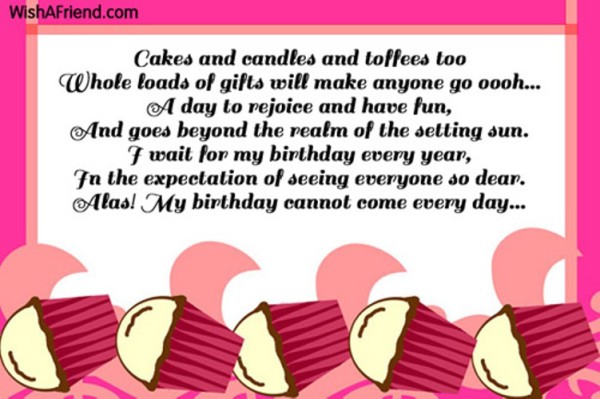 Alas My Happy Birthday Cannot Come Everyday-wb0160017