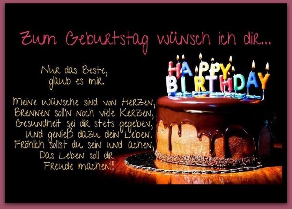 Alles Gute zum Geburtstag - Chocolate Cake