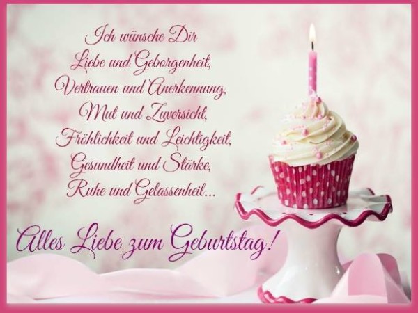 Alles Gute zum Geburtstag - Cupcake !