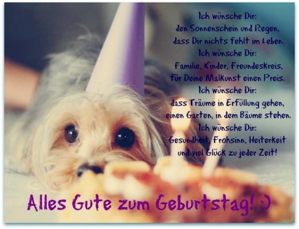 Alles Gute zum Geburtstag - Cute Dog Image