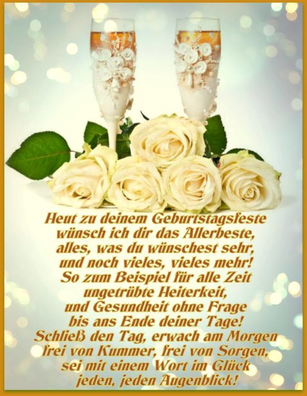 Alles Gute zum Geburtstag - God Bless You