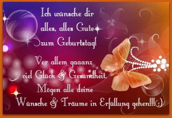 Alles Gute zum Geburtstag - Happy Birthday To U