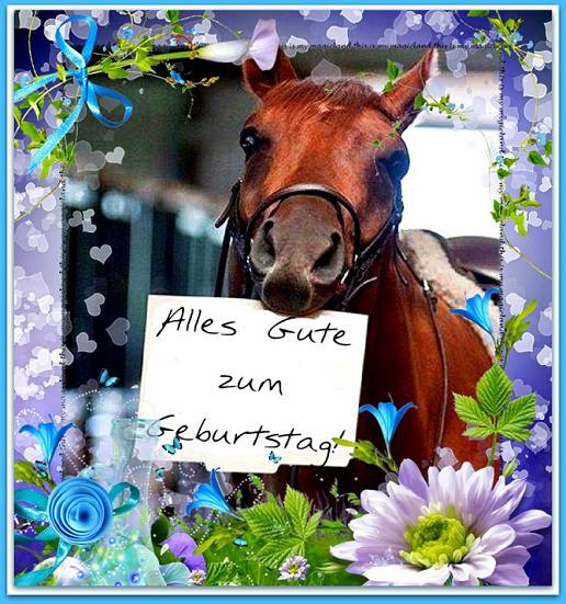 Alles Gute zum Geburtstag - Horse Image