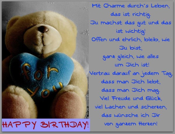 Alles Gute zum Geburtstag - Teddy Image