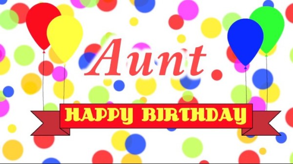 Aunt - Happy Birthday-wb0160045