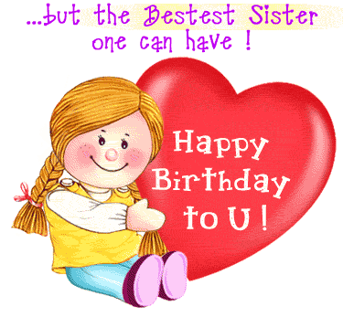 Happy Birthday To The Bestest Sister Can You Have -wb16049
