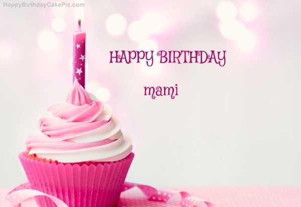 Cup Cake - Enjoy Your Birthday Mami--wb1712