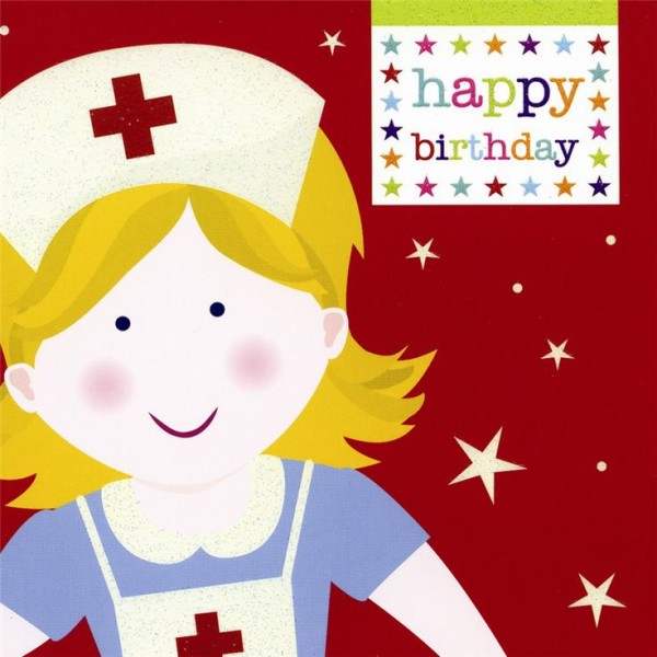Cute Happy Birthday  Nurse Image-wb16057
