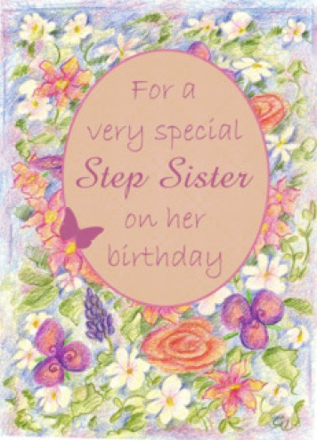 For A Special Birthday Step Sister  On Her Birthday-wb16020