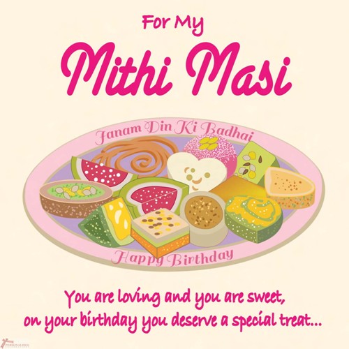 For My Mithi Masi - Happy Birthday-wb16021